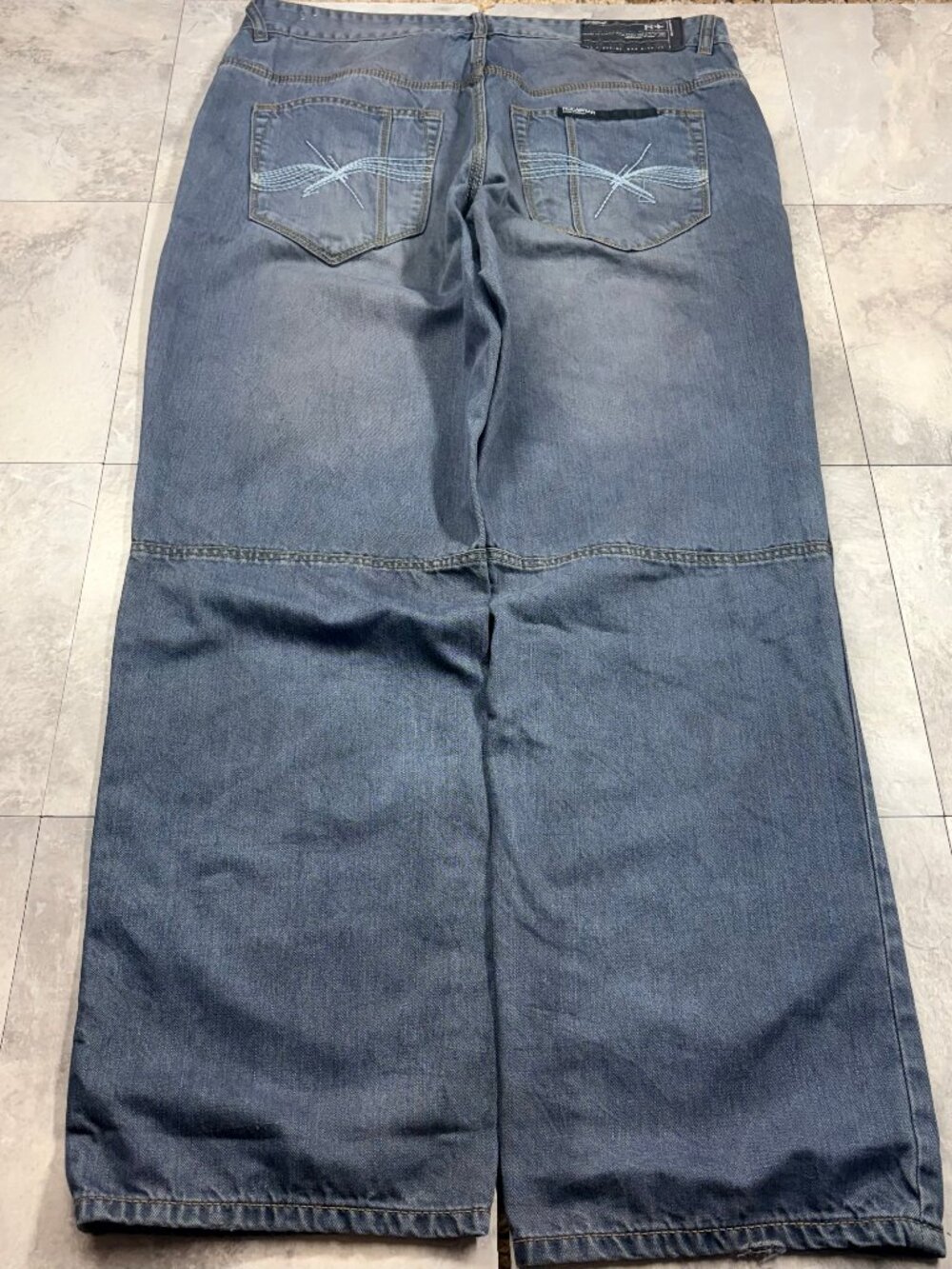 Rocawear Double Knee Baggy Jeans 38x32 Y2K